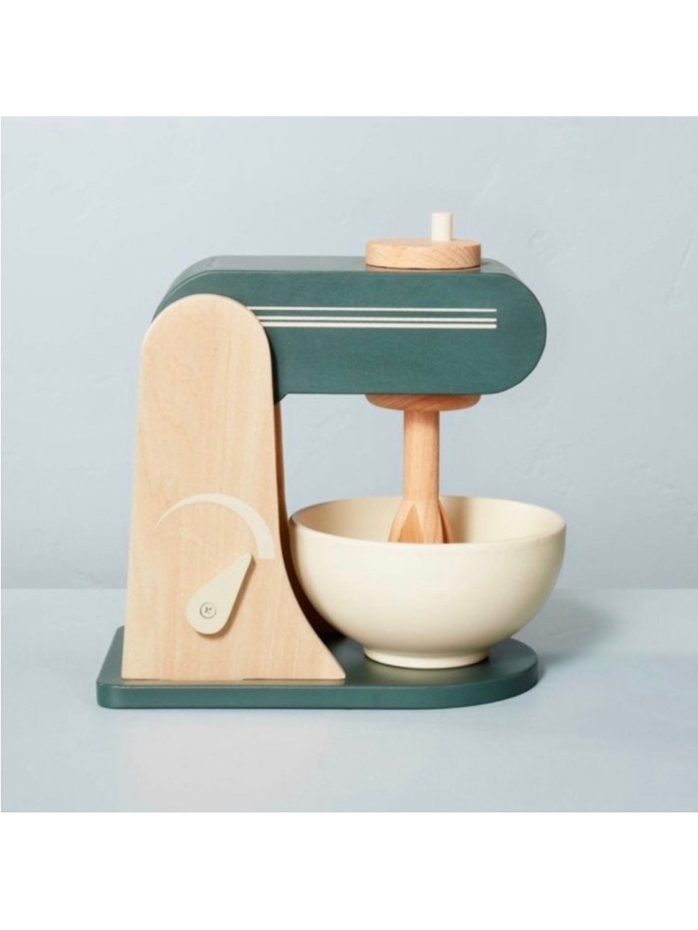 Hearth and Hand NWT Green Wooden Toy Stand Mixer w/ Bowl